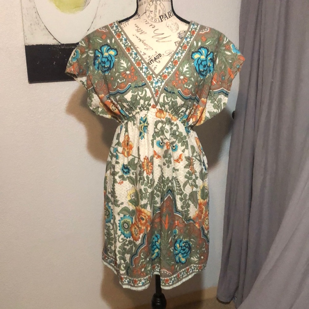 Adorable little floral print dress by Rosebud